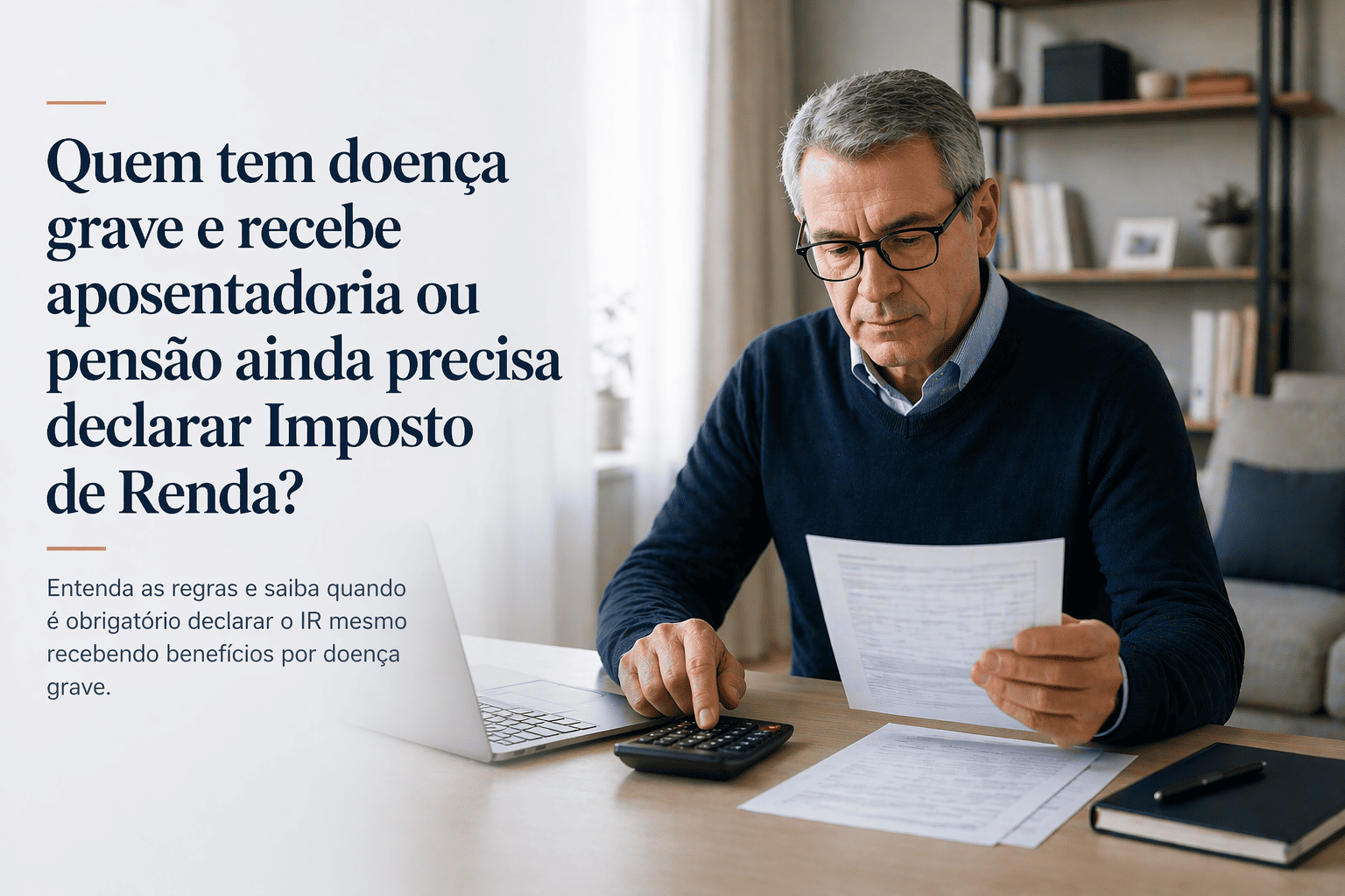 Quem tem doença grave e recebe aposentadoria ou pensão ainda precisa declarar Imposto de Renda?